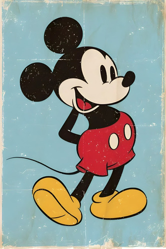 Poster  Mickey Mouse Autoadhesivo 100x70cm#1259