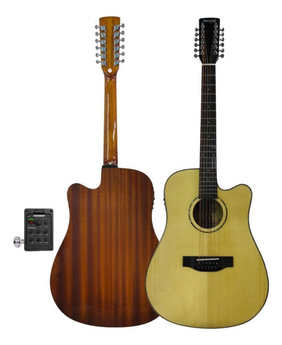 Guitarra Mccartney Docerola Cd-6012nt Color Natural Material Del Diapasón Arce Orientación De La Mano Diestro