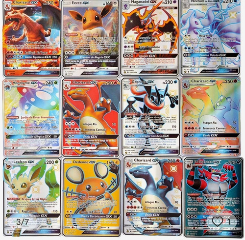 Lote 100 Cartas Pokémon, Solo Gx, Sin Repetir