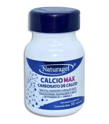 Naturagel Suplemento Calcio Max 600mg 30tab