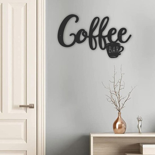 . Letrero De Pared For Barra De Café, Taza De Café 30x18cm