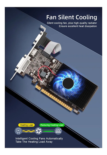 Tarjeta Gráfica Geforce Gt610, 1 Gb, Ddr3, 810 Mhz