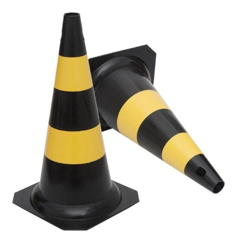 Kit 4 Un Cone De Sinalização E Segurança Grande 75cm