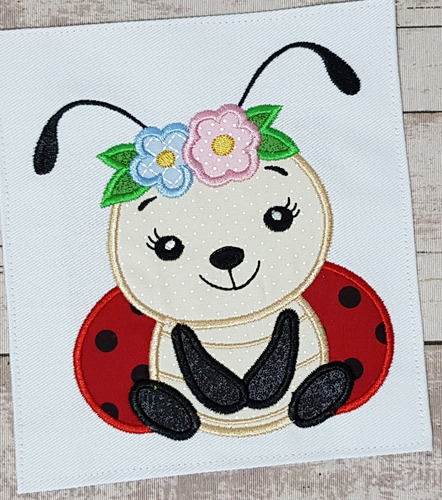 Matriz De Bordado Maquina Animalitos Mariquita Ladybug M2302 C2302 Mariquita 2302