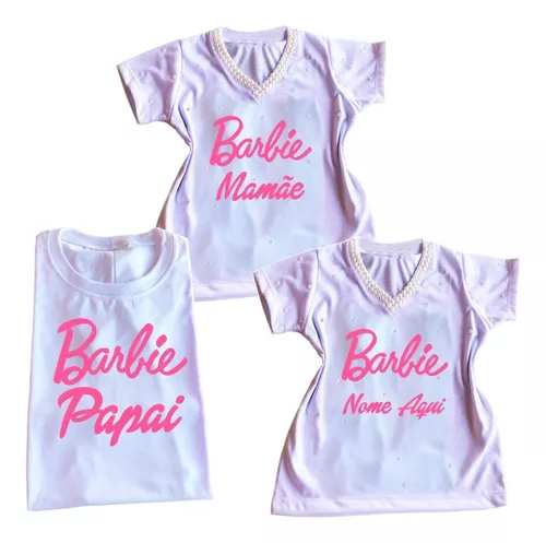 Camiseta Barbie para aniversário personalizada – Lux Personalização