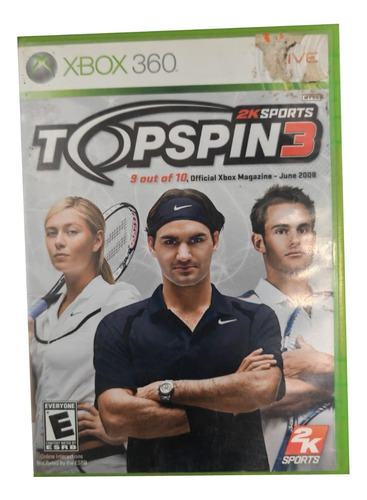 Top Spin 3 Xbox 360 (Reacondicionado)