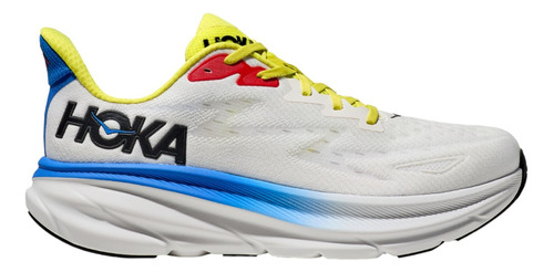 Tenis Hoka Hombre Caballero Running Clifton 9 Blanco