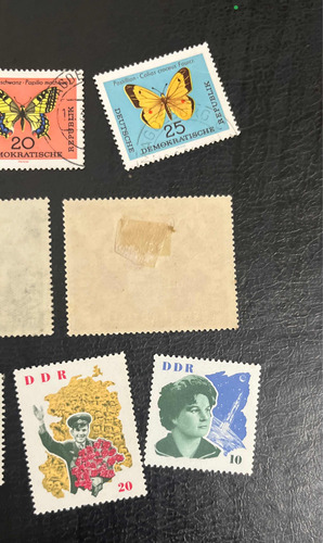 Sello Correo Alemán Rda Valiosos 11 Sellos Alemania Lote (Usado)