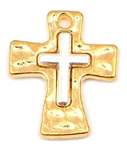 Imagen 1 de 3 de Dijes Y Medallas - Colgantes De Cruz (10 Unidades)