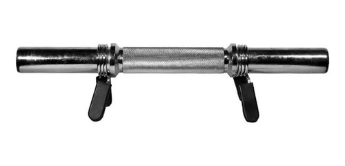 Imagen 2 de 2 de Mancuerna Unidad Maciza Cromada Con Pinzas + Topes Oferta!!!