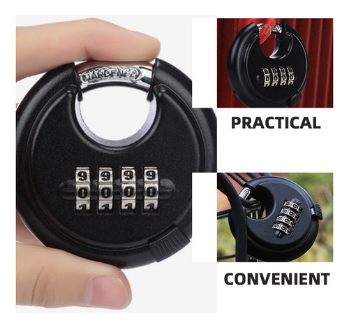 Candado De Seguridad, Candado Reiniciable, Combinación De Ca