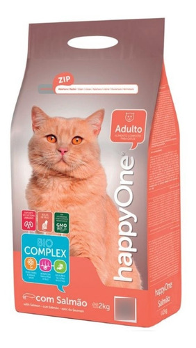 Happy One Gato Salmon 2kg - Alimento Para Gatos Adultos