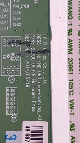 Placa T Com Tv LG 49lh5700 Con 2 Flex (Usado)