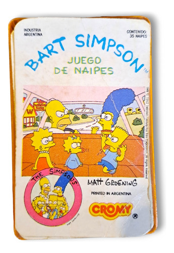 Naipes Bart Simpson Cromy 1992