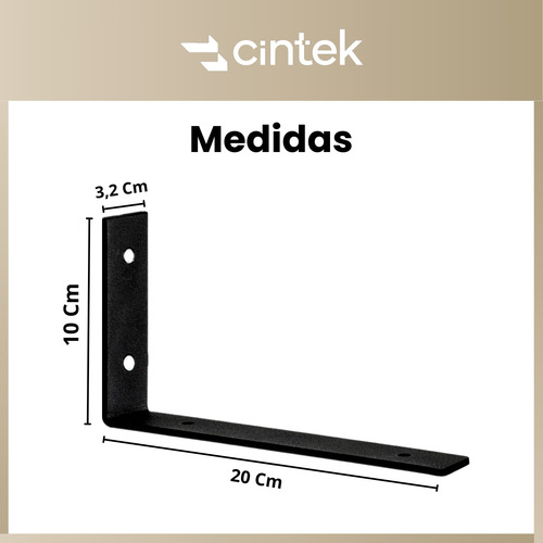 Soporte Para Estante Repisa Madera Soporte X4 20 Cm