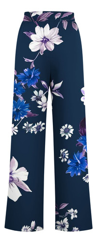 Pantalones De Mujer A La Moda A Rayas Con Estampado Casual C