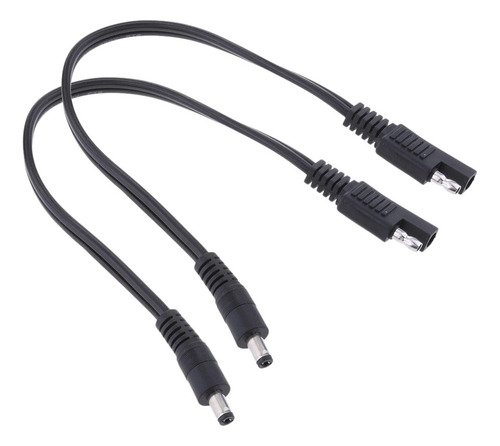 2x Adaptador Sae A Dc5521 Cables 16awg Solar Terminales Kits