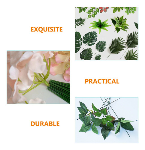 Tallos De Flores Artificiales Para Manualidades, 100 Unidade