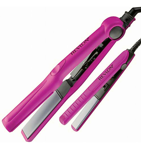 Revlon Set De Planchas De Cabello, 1 & 1/2 2.54 / 1.27 Color Rosa