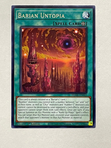 Barian Untopia Rara Yugioh