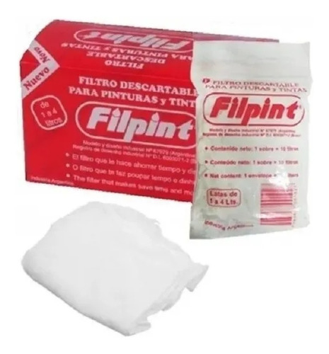 Filtro Para Pintura Filpint Pack X 50 / Camino 1