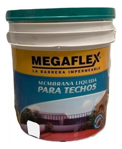 Membrana Liquida Megaflex 20lts Verde+ Pincel 15 Agustina