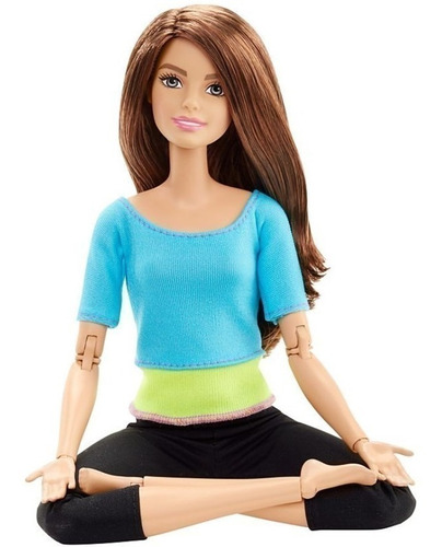 Imagem 1 de 7 de Barbie Feita Para Mexer Top Turquesa Morena Ms Sj