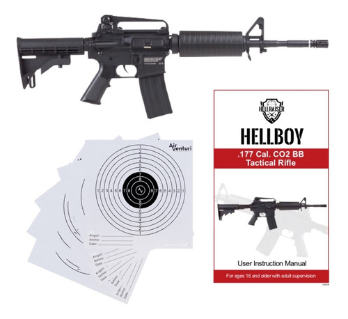 Marcadora Rifle M4 R15 Hellboy Co2 .177 Bbs Xtreme P