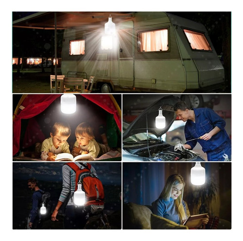Foco Led 300w Industrial Recargable Tipo Bala 30,000 Lumenes
