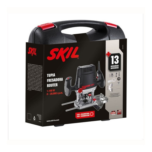 Fresadora Router Rebajadora Superficie Tupi Mano Skil 1831 Accesorios Kit Fresas Maletin Madera Carpinteria Skill