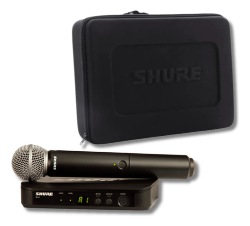 Microfone Sem Fio Shure Blx24br/sm58 Dinâmico Cardioide