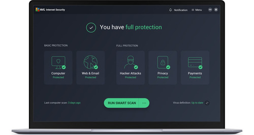 Antivirus Avg Internet Security - 3 Dispositivos 1 Año