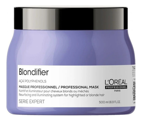 Mascarilla Para Cabello Rubio Loreal Blondifier 500ml