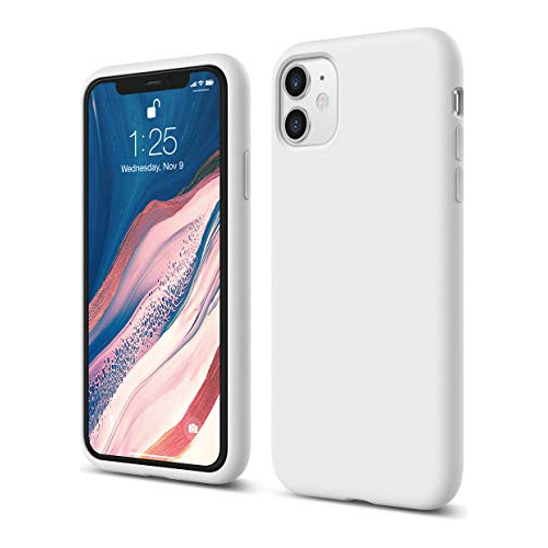 Funda Para iPhone 11 Blanco 6.1 Pulgada Silicon Liquido - 2