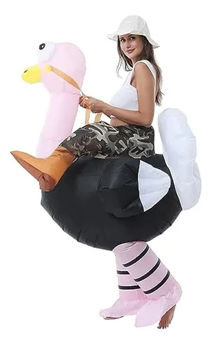 Disfraz Inflable De Avestruz Para Montar Avestruz, Nuevo