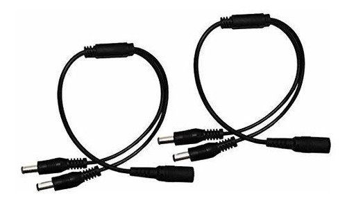 2pack 1 Macho A 2 Manera Femal Divisor De Potencia Dc Cable