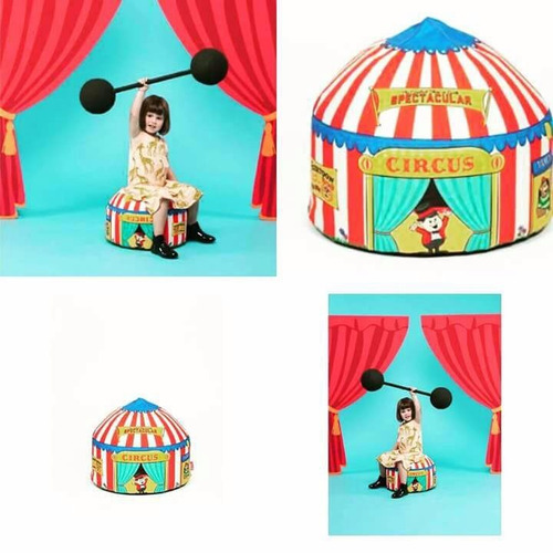 Puff Con Diseño Carpa Circus - Circo - Los Originales
