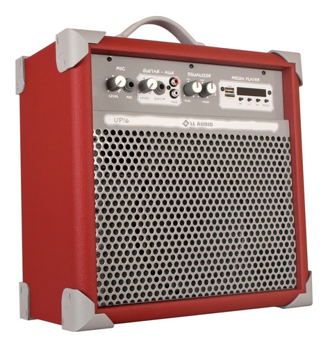 Caixa Amplificada Multiuso Ll Audio Up6 Vermelha