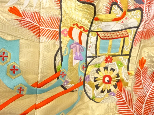 Kimono Dorado De Boda Irouchikake Oferta Importado De Japón (Usado)