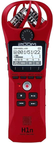 Grabador Digital Portátil Zoom H1 Handy (rojo) Red Recorde..