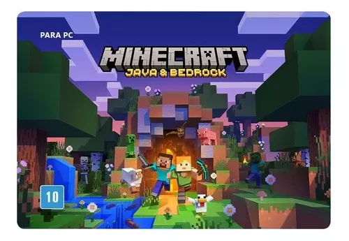 Cartão de Ativação Minecraft Jogo Completo Mojang - Cartão de