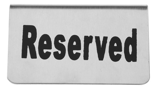 Letrero De Mesa Reservada Reserva De Asiento El Letrero