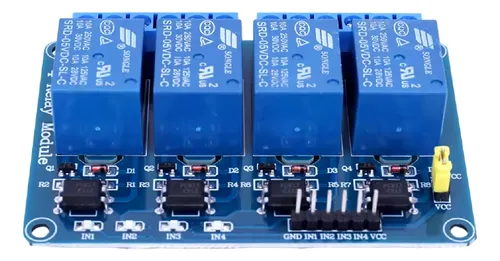 comprar Módulo Relé Rele 4 Canais 5v 10a Arduino Pic  Avr Automação