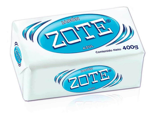 Jabón De Lavandería En Barra Zote Azul Biodegradable 400g