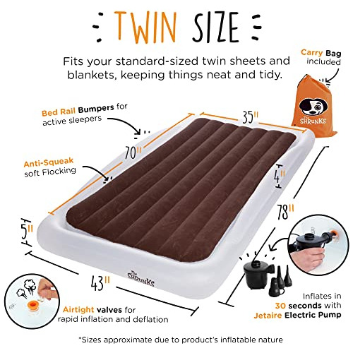 Cama De Viaje Portátil Inflable Para Camas Individuales Y Ni