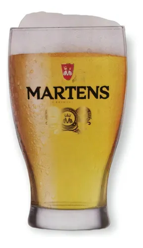 Vaso Cervecero Martens Bélgica 580ml Cristal Conmemorativo