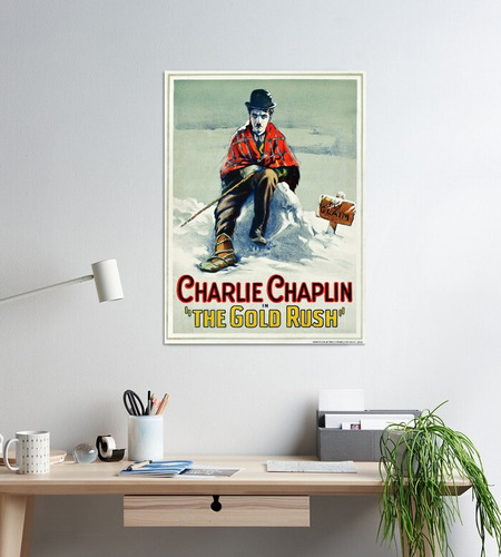The Gold Rush 1925 Charles Chaplin -foto Cuadro 40x60-