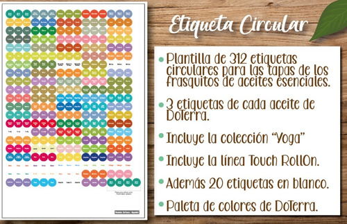 Imagen 2 de 5 de Etiquetas Botellas Aceites Esenciales