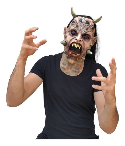 Máscara De Jorogumo Monstruo Mitológico Disfraz Halloween