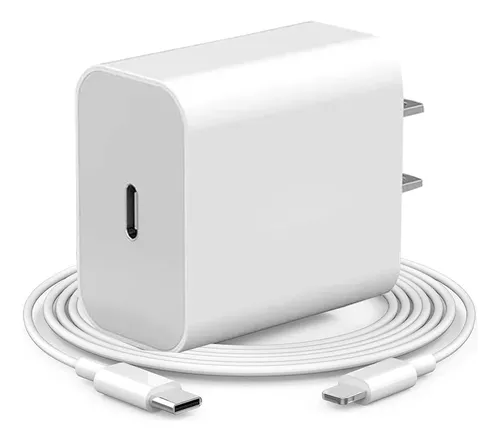 Cargador Carga Rapida Para iPhone 12 13 14 Tipo C Cable 2pcs 25W Blanco